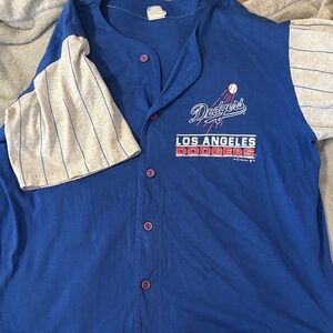 Los Angeles Dodgers Blue Button-Up Shirt